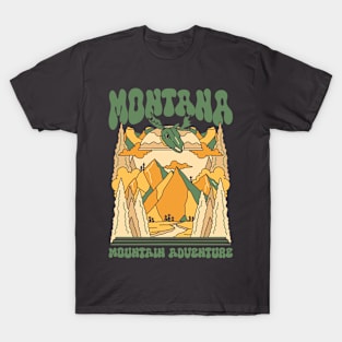 Retro United States Montana T-Shirt